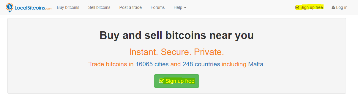 Como sacar Bitcoin: LocalBitCoins.