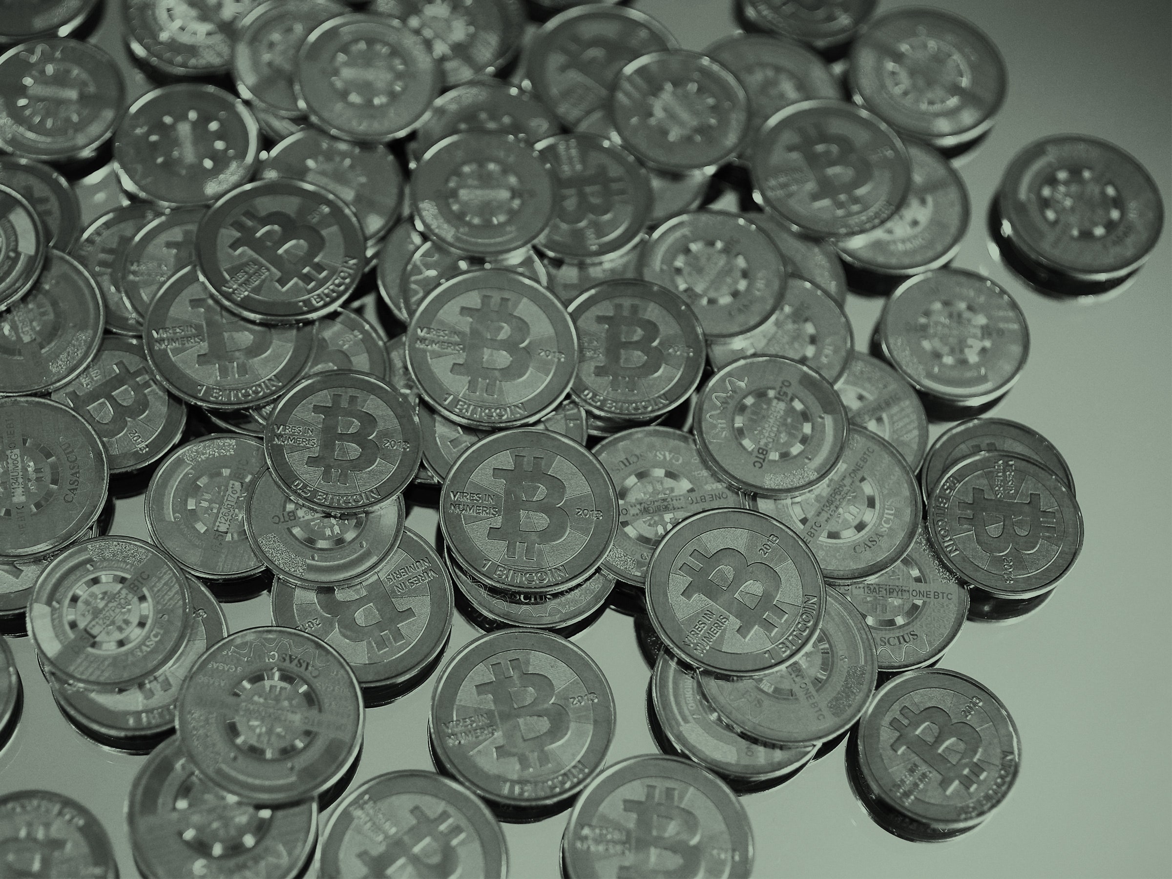 Um monte de bitcoins.