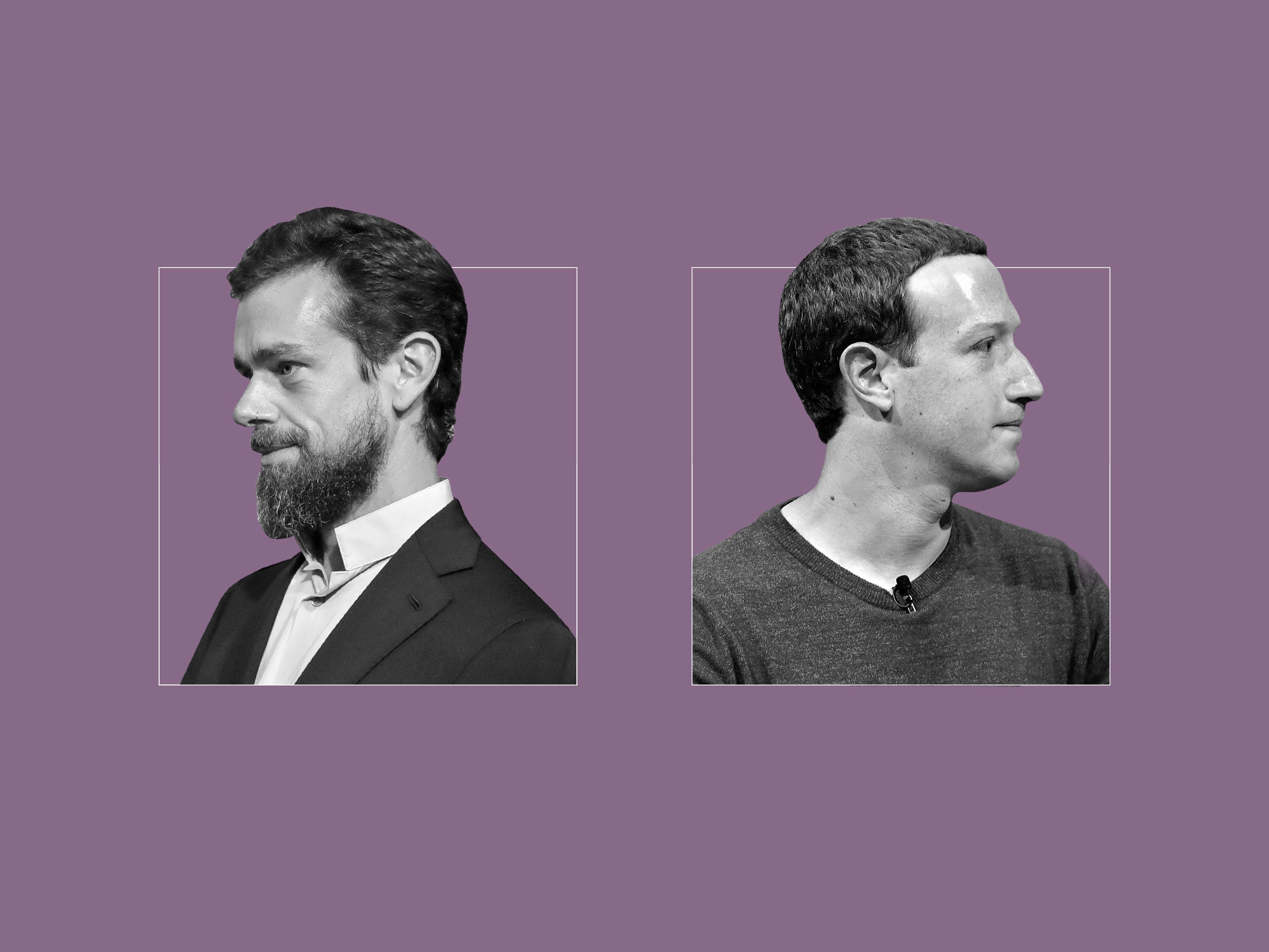 Jack Dorsey Mark Zuckerberg confia nas redes sociais
