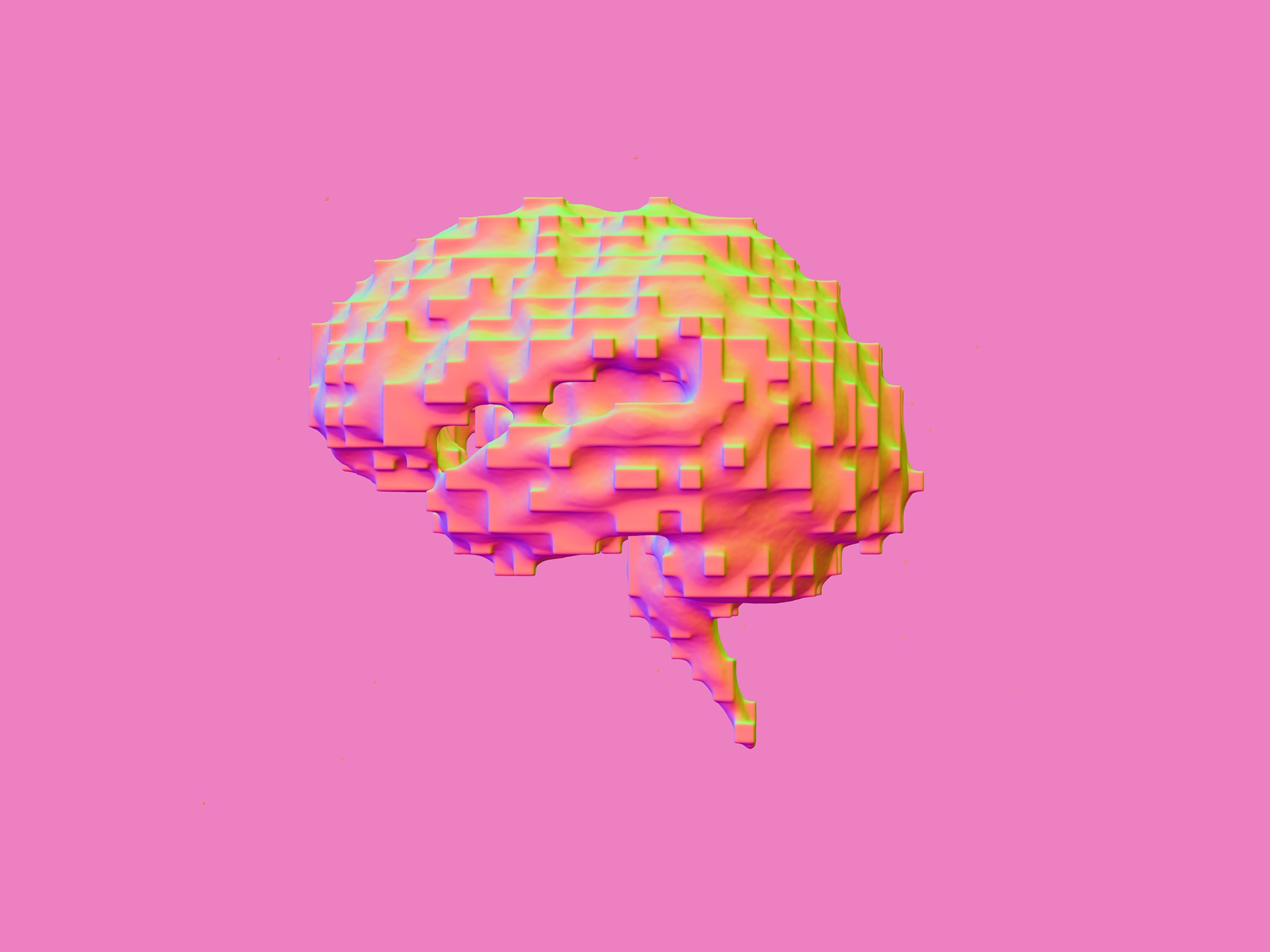 Colorido Gronteir Cerebral 3D