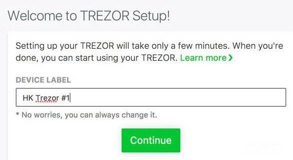 Revisão da carteira Trezor: configuração da interface Trezor.