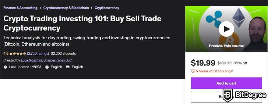 O melhor curso de negociação de criptografia: Crypto Trading Investing 101: Compre venda de criptomoedas comerciais.