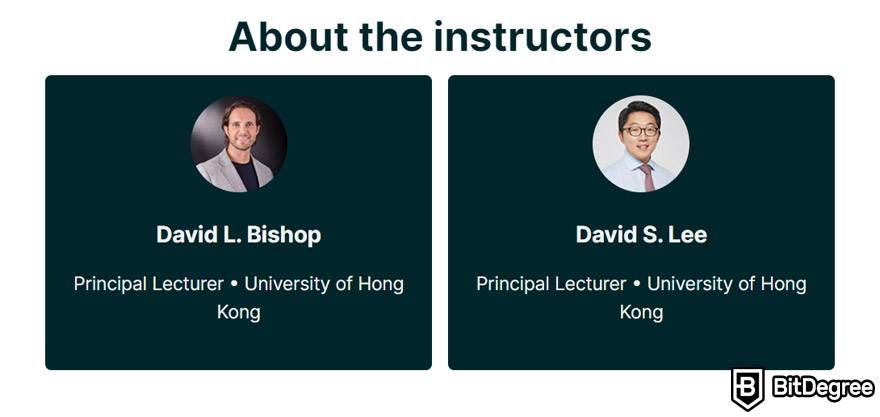 O melhor curso em Cryptototrading: Professores David L. Bishop e David S. Lee em Edx.