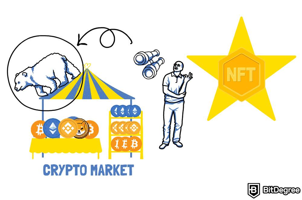Comprando a NFT: mercado de criptomoedas.