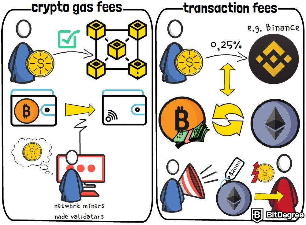 Taxas de criptomoeda: Cryptocurrency vs Platter Payt for Transaction.