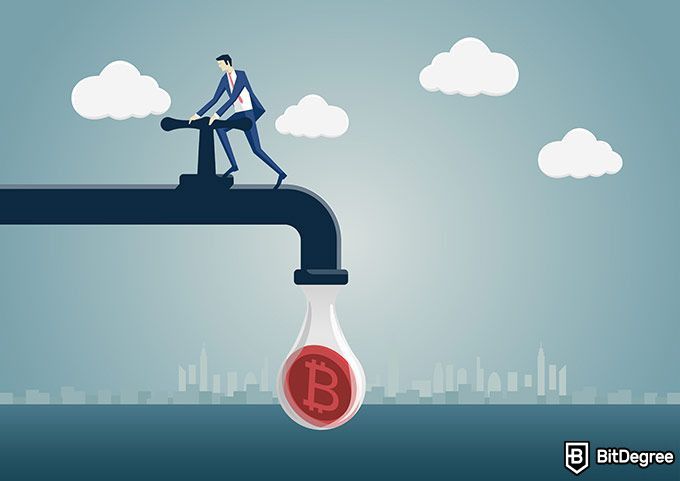 A manivela de bitcoin mais bem paga: pingando bitcoin.
