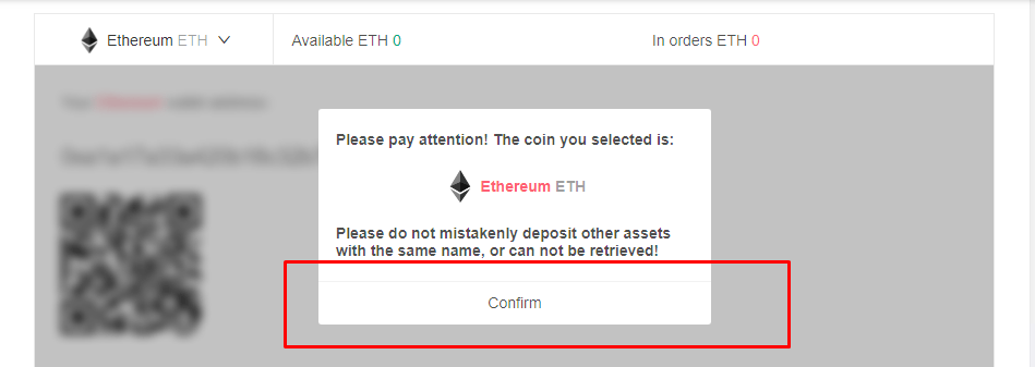 Confirmação da compra de Ethereum