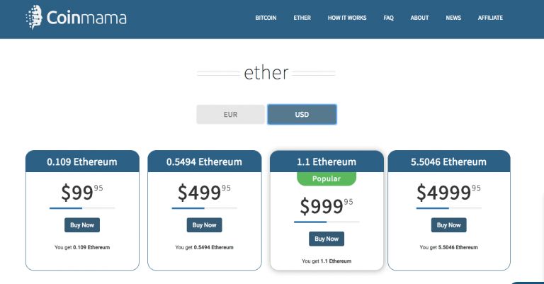 Como comprar Ethereum usando um cartão de crédito - Coinmam Ethereum