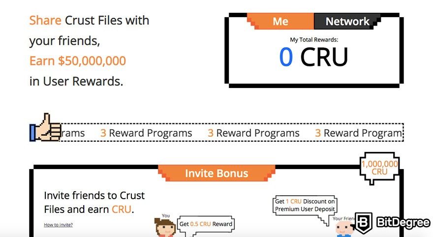 Como usar a Crust Network: programas de recompensa.