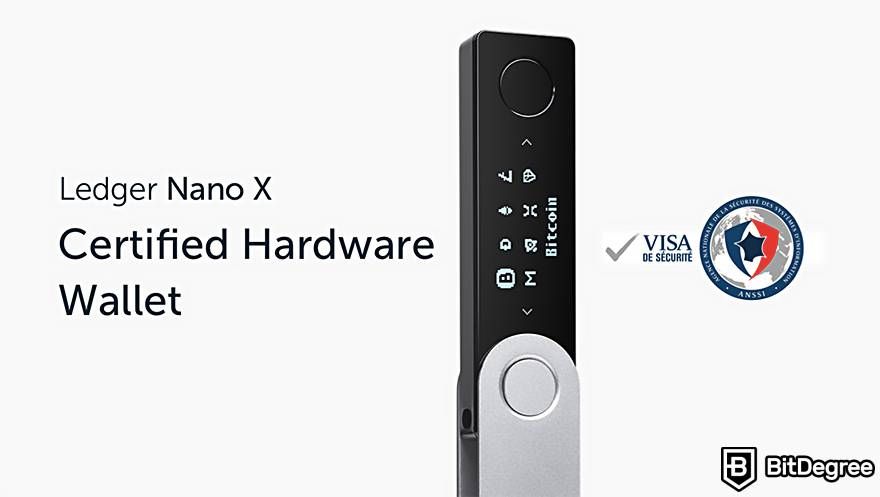 Revise o Ledger Nano X: carteira certificada de hardware.