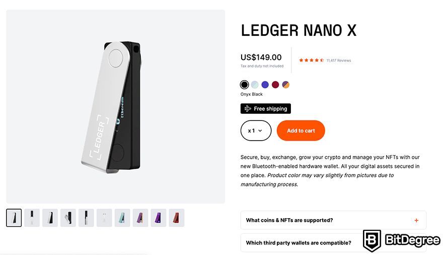 Carteira do Monero: Ledger Nano X.