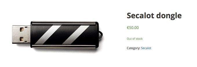Secalot Review: Secalot Dongle Wallet.