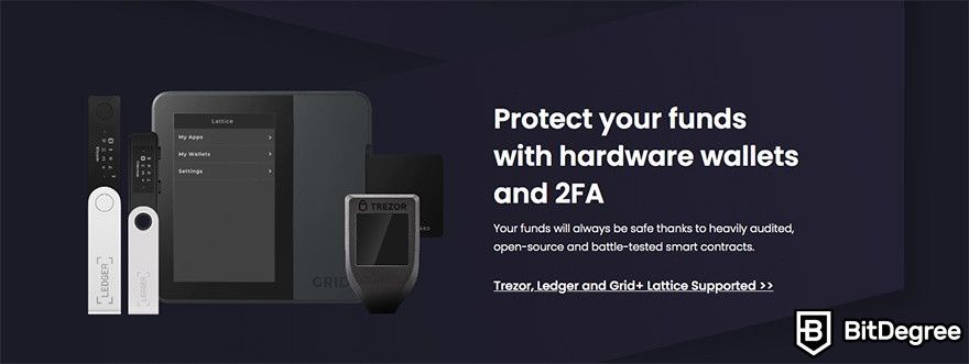 O que é a carteira da Ambire: proteção de hardware da carteira.