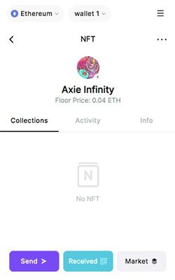 O que é Bitkeep: Axie Infinity NFTS.< pan> O que é Bitkeep: interface da carteira.