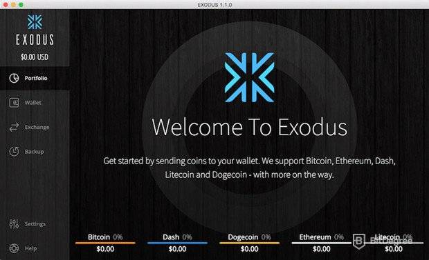 O que é Litecoin: Carteira Exodus Desktop.