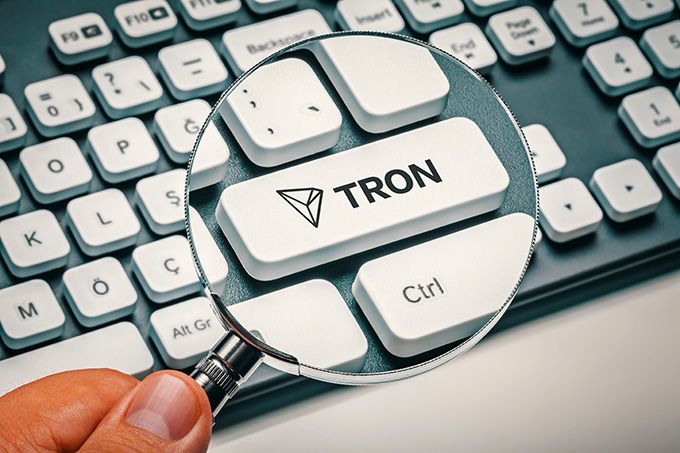 O que é Tron Coin: Tron Key no teclado.