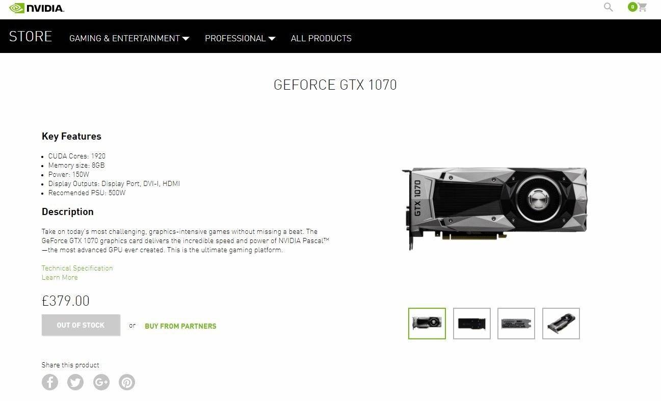 Nvidia GeForce GTX 1070